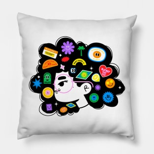 Stickers Pillow