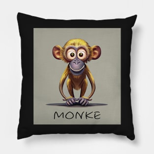 Funny monke Pillow