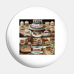 Baking Japan Kawaii Minimalist Vintage Retro Collage Pin