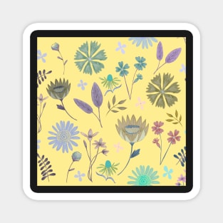 Wild flowers print Magnet