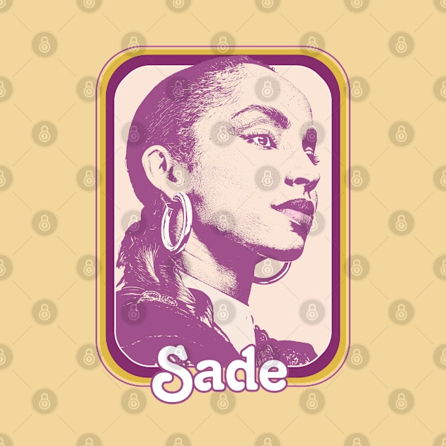 Sade // Retro 80s Style Fan Design by DankFutura