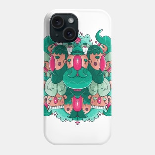 Cartoon Bearded Men Doodle Phone Case