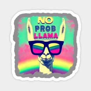 No Probllama Funny Design Magnet