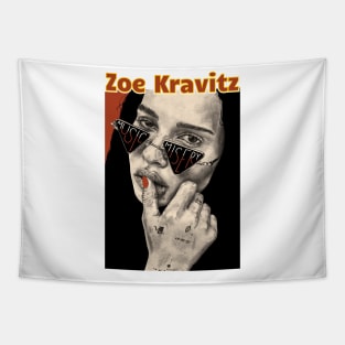 Zoe Kravitz with Sunglasses Tapestry