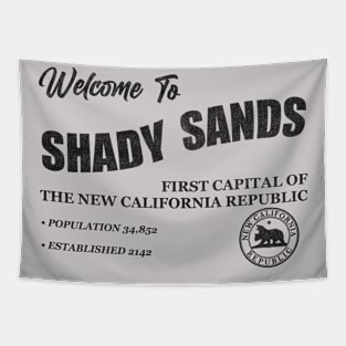 Welcome to Shady Sands - black Tapestry