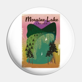 Moraine Lake Canada travel poster Pin