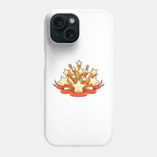 Dooddle Gold Stars and Red Banner Phone Case