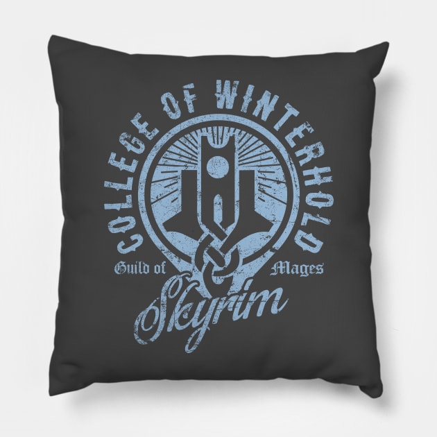 College of Winterhold Pillow by MindsparkCreative