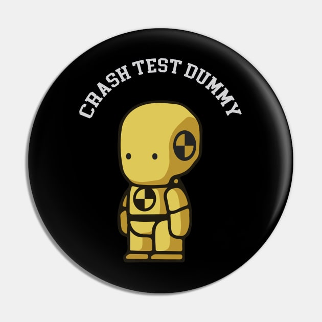 Crash Test Dummy Yellow Safety Baby Testman with Safety Mark On His Body Pin by ActivLife