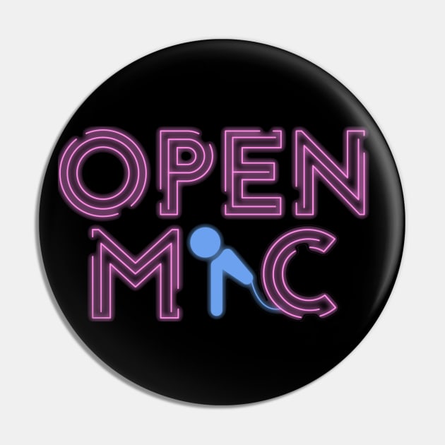 Open Mic Pin by Gigi's designs