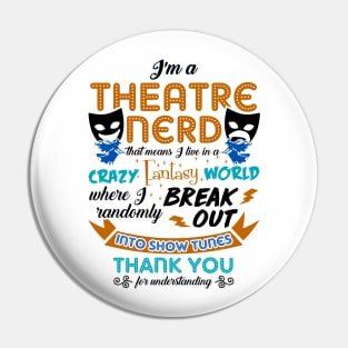 Theatre Lover Gift Pin