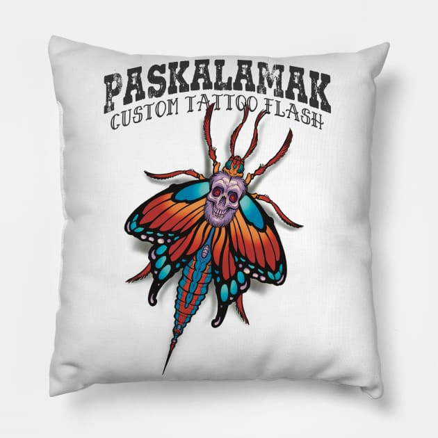 paskalamak butterfly Pillow by Paskalamak