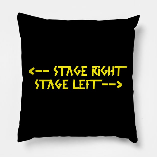 stage right  stage left Yellow Pillow by sapphire seaside studio