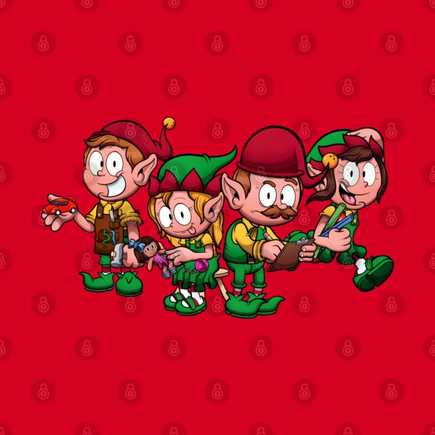 Christmas Worker Elves by TheMaskedTooner