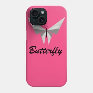 Silver butterfly Phone Case