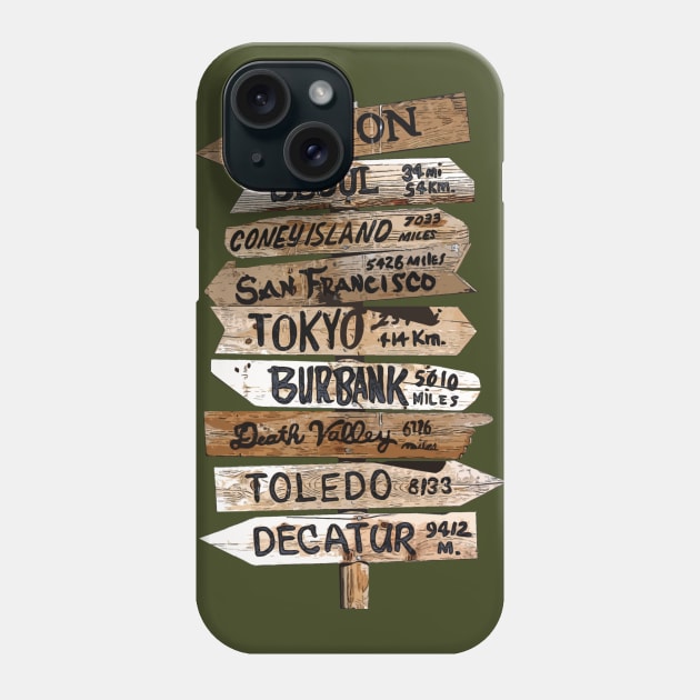 MASH Sign Post Phone Case by hauntedjack