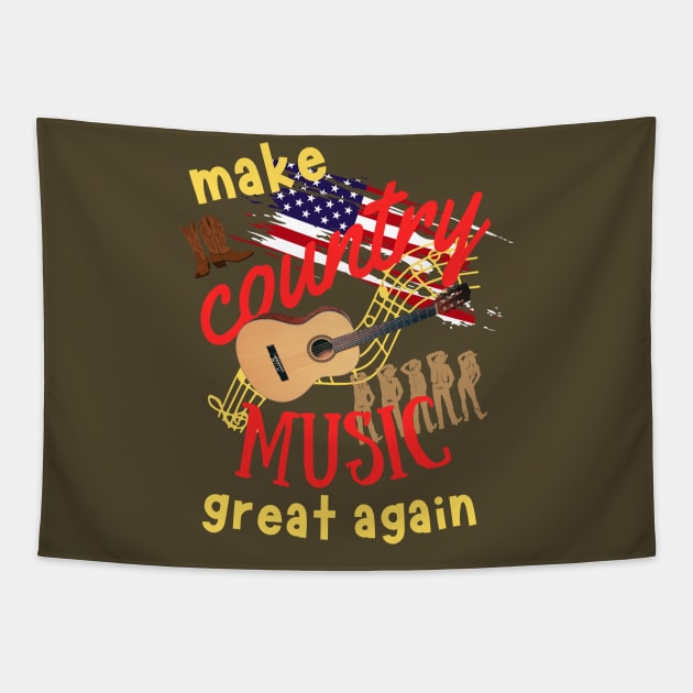 make country music great again Tapestry by Love My..