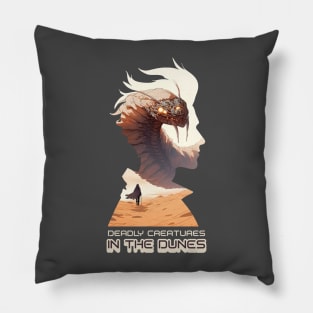 Sci fi Desert Planet Pillow