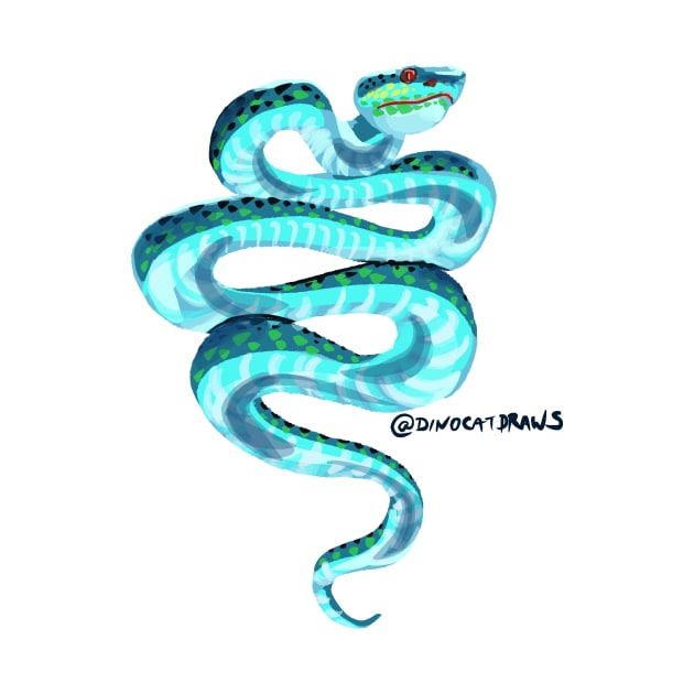 Blue Viper by DinoCatDraws