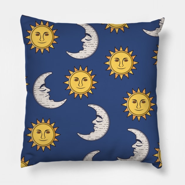Moon and Sun Pillow by nickemporium1