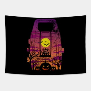 HALLOWEEN NIGHT IN TOTAL STATION Tapestry