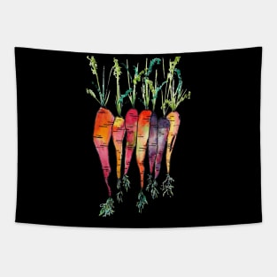 Colorful Heirloom Carrots Tapestry
