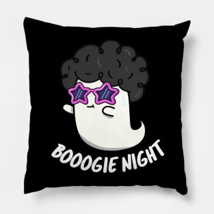 Boo-gie Night Cute Halloween Ghost Pun Pillow