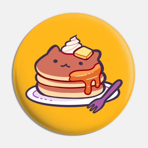 Cat Pancakes Pin by giraffalope