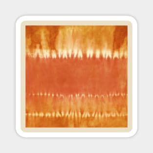 Orange Bold Tie-Dye Stripes Magnet