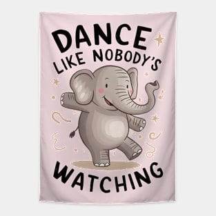 Dancing Elephant Kids Tapestry