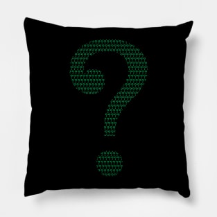 Riddle Black Pillow