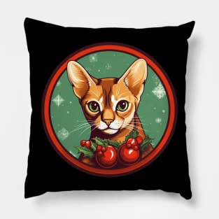 Abyssinian Cat Xmas Ornament, Love Cats Pillow