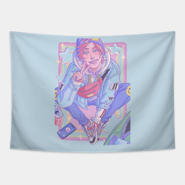 Smily Brackets Tapestry by Porymoly