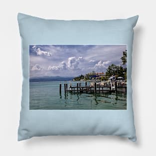 Summers day at Sirmione on Lake Garda Pillow