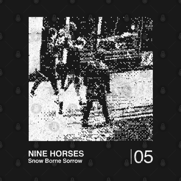 Nine Horses / Minimalist Graphic Artwork Design by saudade