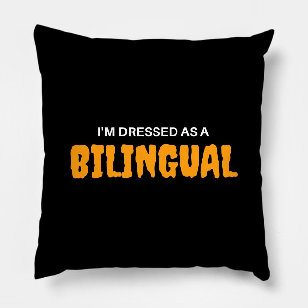 Bilingual Halloween Costume Pillow by mon-