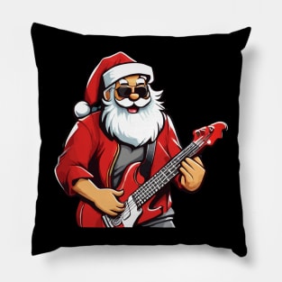 Santa Claus Music Guitar Pillow