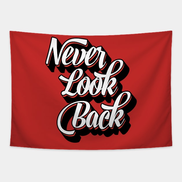 Never Look Back - Inspire, Motivation, Climb, Path Tapestry by JamesBennettBeta