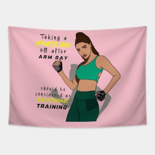 Resistance Training Funny Tapestry