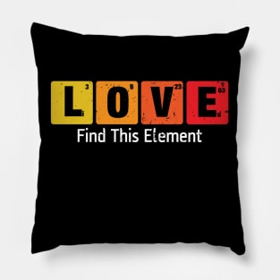 Love Elements Chemistry Gift Love Element Gift Pillow