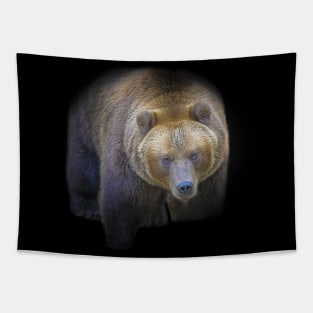 Brown Bear Grizzly Animal Wildlife Forest Jungle Nature Outdoors Digital Painting Tapestry