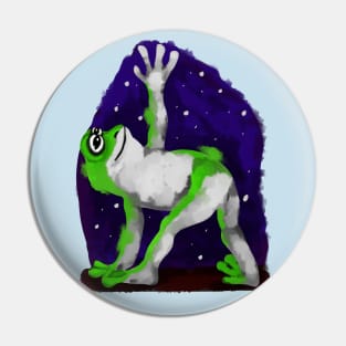 Yoga frog Pin