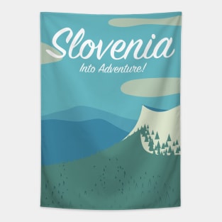 Slovenia Travel poster Tapestry