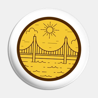 Bridge Scene Dual Tone Pin