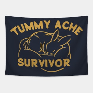 Tummy Ache Survivor Tapestry