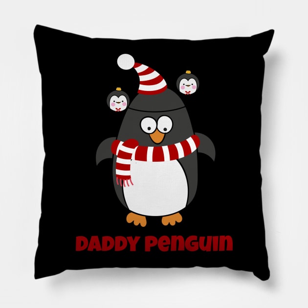 Christmas Penguin Pajama Animal Costume Daddy Penguin Shirt Pillow by DDJOY Perfect Gift Shirts