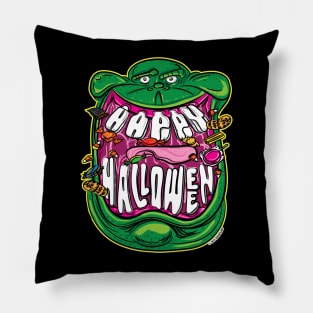 Happy Halloween smile from Slimer Pillow