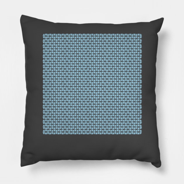 Diamond Hearts Blue Pillow by ProjectM