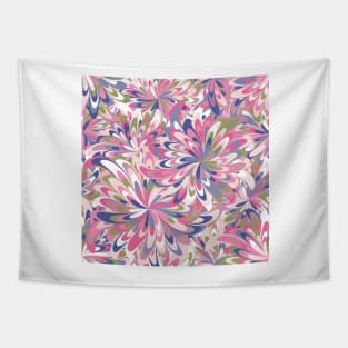 Bright fantastic abstract flowers Tapestry