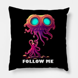 Techno T-Shirt - Follow Me Organism - Catsondrugs.com - Techno, rave, edm, festival, techno, trippy, music, 90s rave, psychedelic, party, trance, rave music, rave krispies, rave flyer T-Shirt T-Shirt T-Shirt Pillow